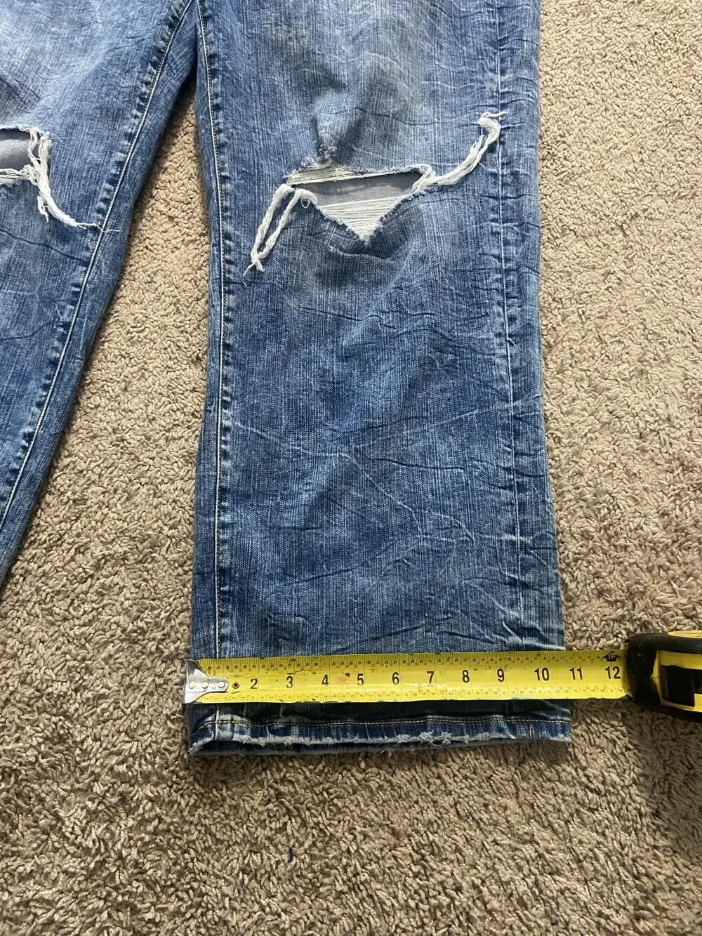 Torrid Perfect Wide Leg Jeans Womens 20R Blue Vintage Stretch Distressed Plus